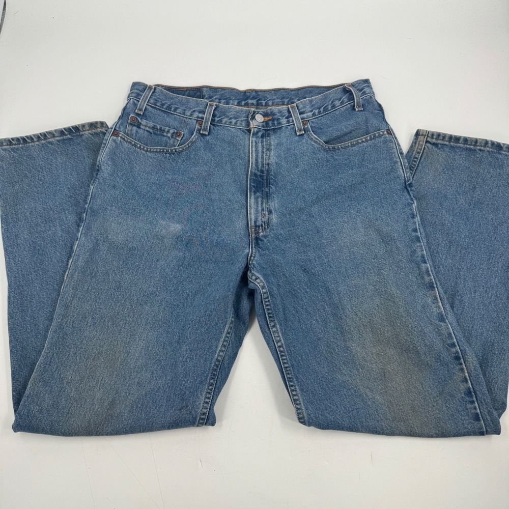 Levi's Relaxed Straight Leg Mens Jeans 36x32 Blue Denim Classic Fit Y2K